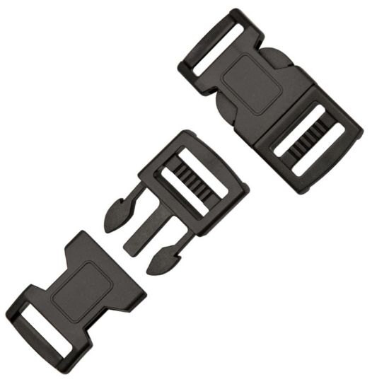 Buckles 43x20mm sort 10-pakke