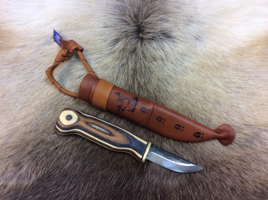 Wood Jewel Zebrakniv liten