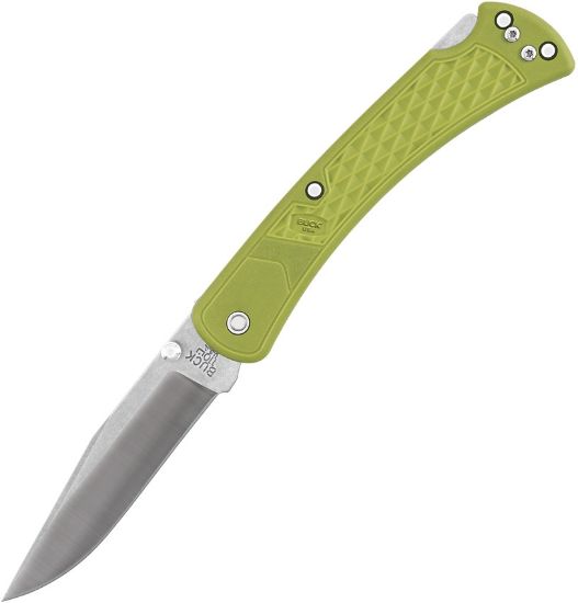 Buck 110 Slim EDC Green