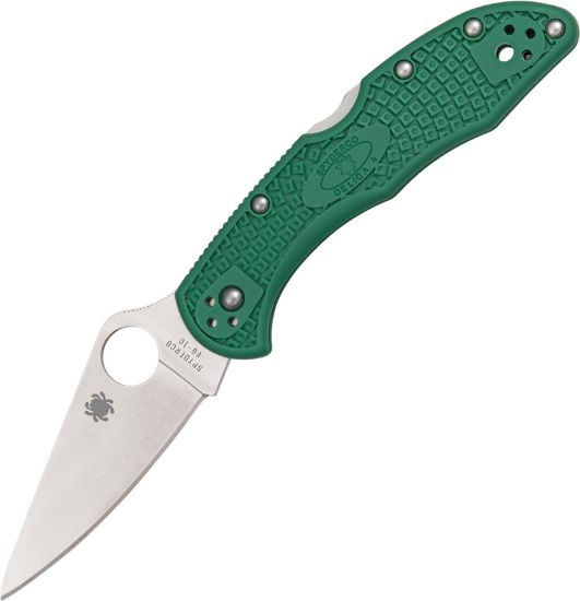 Spyderco Delica Flat Ground - Green