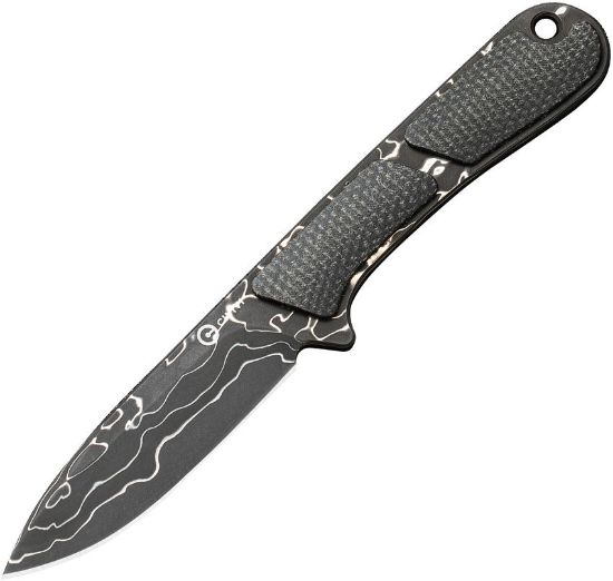 Bilde av Civivi Mini Elementum Fixed/Damascus