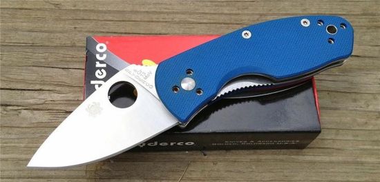 Bilde av Spyderco Ambitious Blue G10