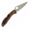 Bilde av Spyderco Delica Flat Ground Brown